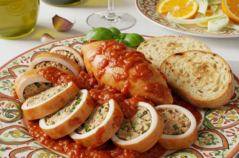 Gefüllter Tintenfisch Sizilianischer Art - das originale Rezept