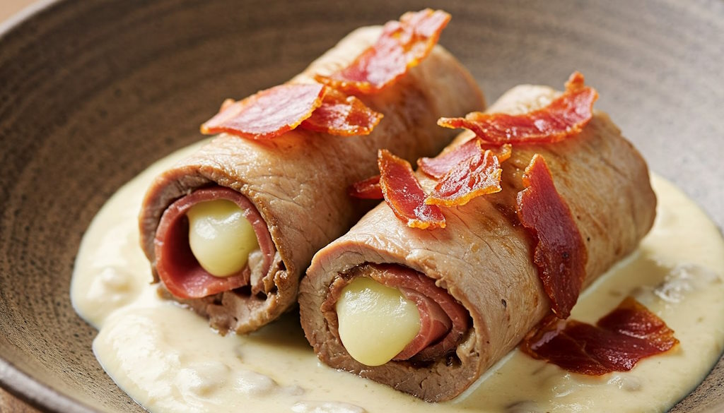 Involtini alla Milanese mit Sahnesoße