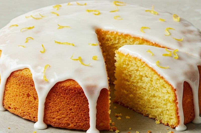 Original sizilianischer Zitronenkuchen: Frisch, saftig & aromatisch (Originalrezept) für eine 24 cm Springform