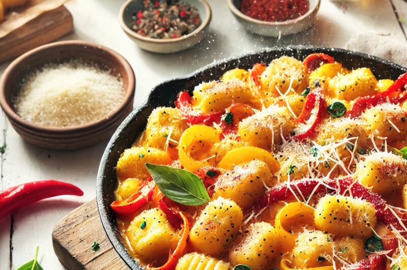 Gnocchi Paprika Pfanne – Schnelles, cremiges One Pot Rezept