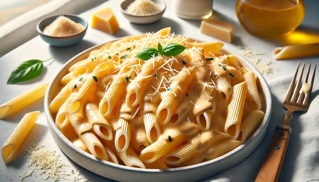 Penne Rigate mit cremiger Käsesauce