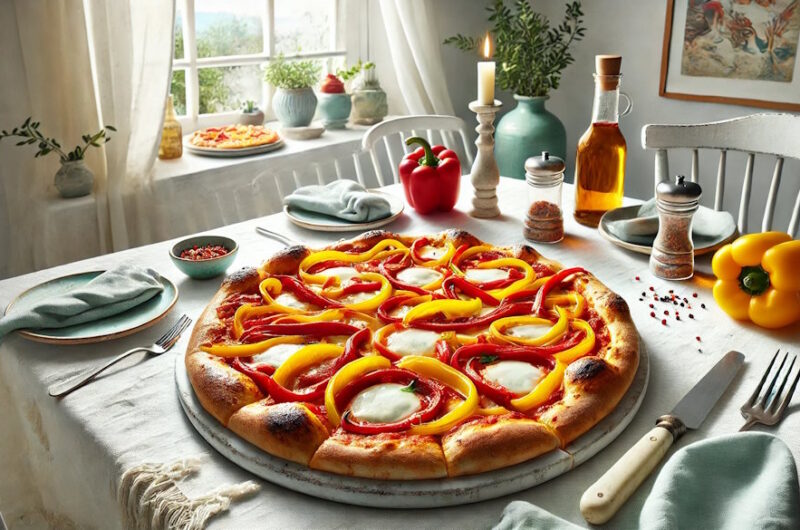 Peperonata Pizza – Italienischer Genuss mit mediterranem Flair