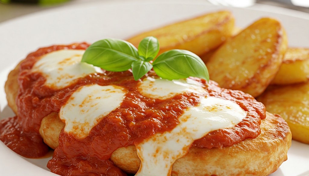Pollo alla Pizzaiola mit Bratkartoffeln