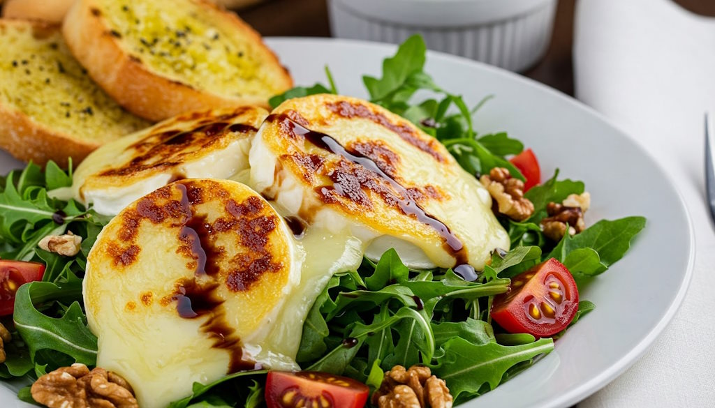 Rucola Salat con Caprino Morbido alla Italiana e Crema di Balsamico