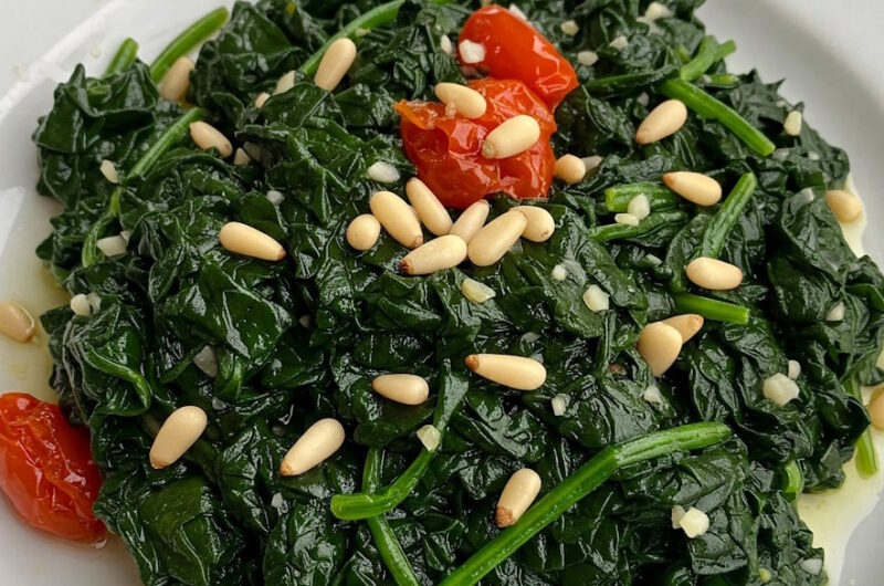 Originales Rezept für Blattspinat nach italienischer Art