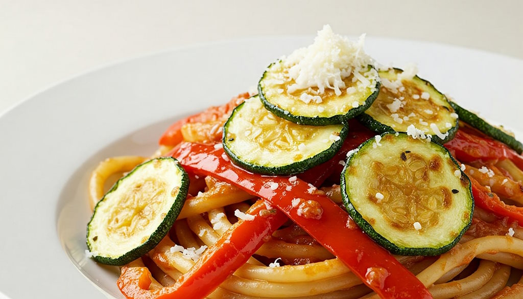 Bucatini alla Caruso Nahaufnahme