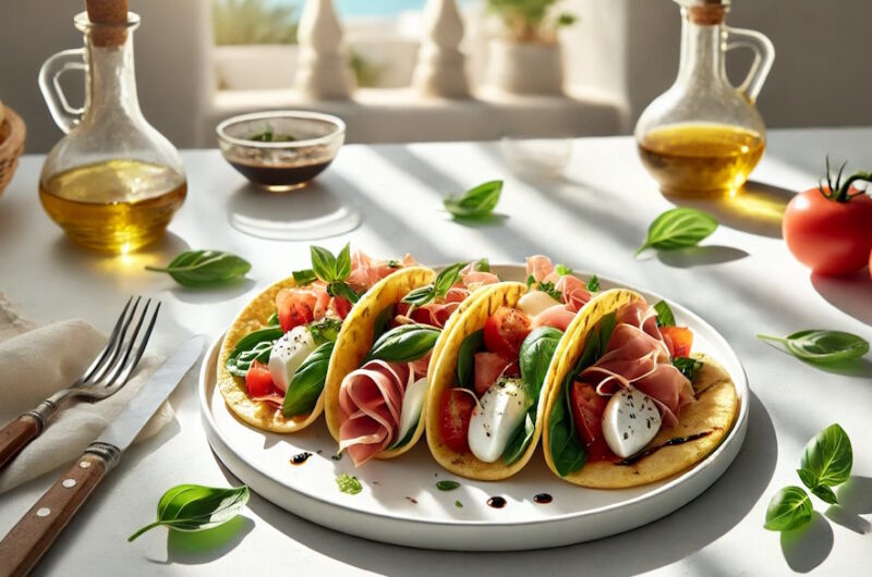 Burrata Tacos mit Parmaschinken – Mediterrane Fusionküche genießen