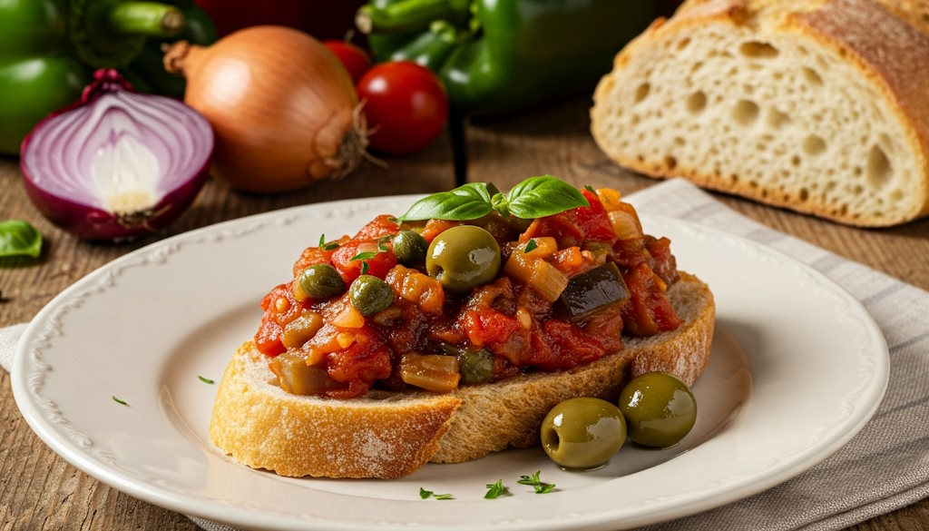 Caponata Siciliana Nahaufnahme