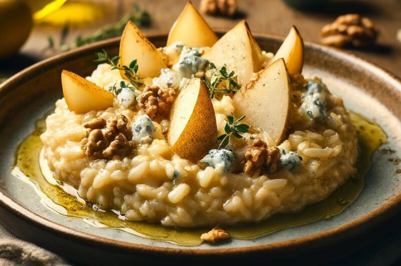 Risotto mit Birne und Gorgonzola – Das perfekte Spiel aus Süße und Würze