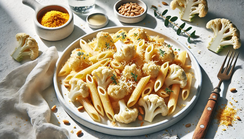 Sizilianische Blumenkohl-Pasta mit Safran und Rosmarin