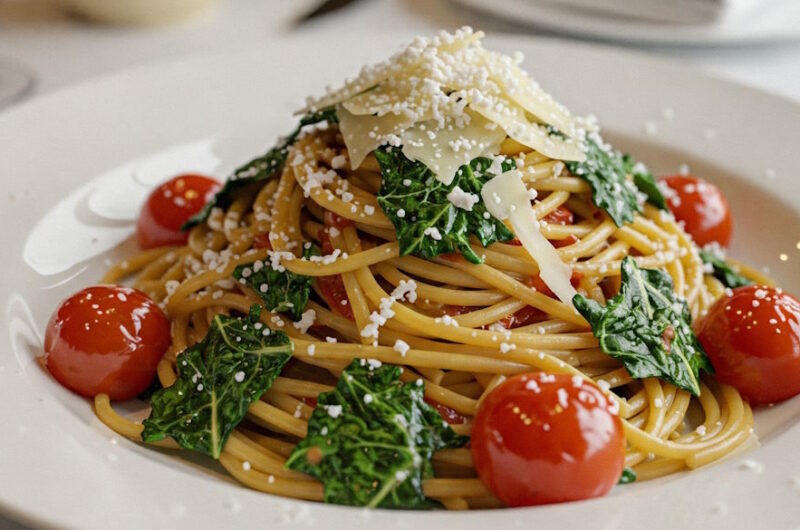 Sizilianische Mangold-Spaghetti: Mediterraner Genuss mit frischen Zutaten