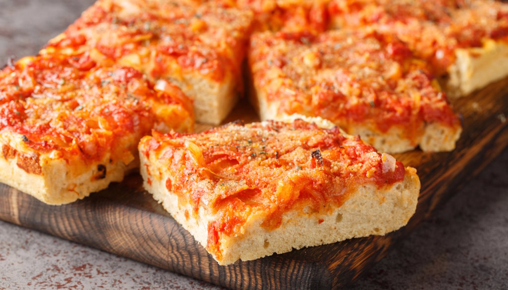 Sizilianische Pizza Stückchen