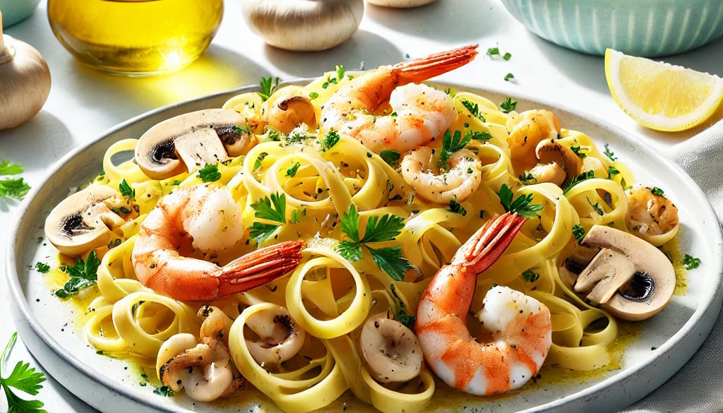 Tagliatelle Mare e Monti Nahaufnahme