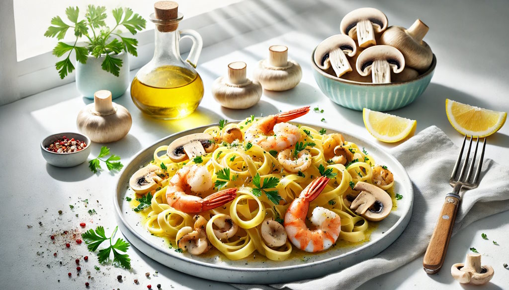 Tagliatelle Mare e Monti hell und elegant