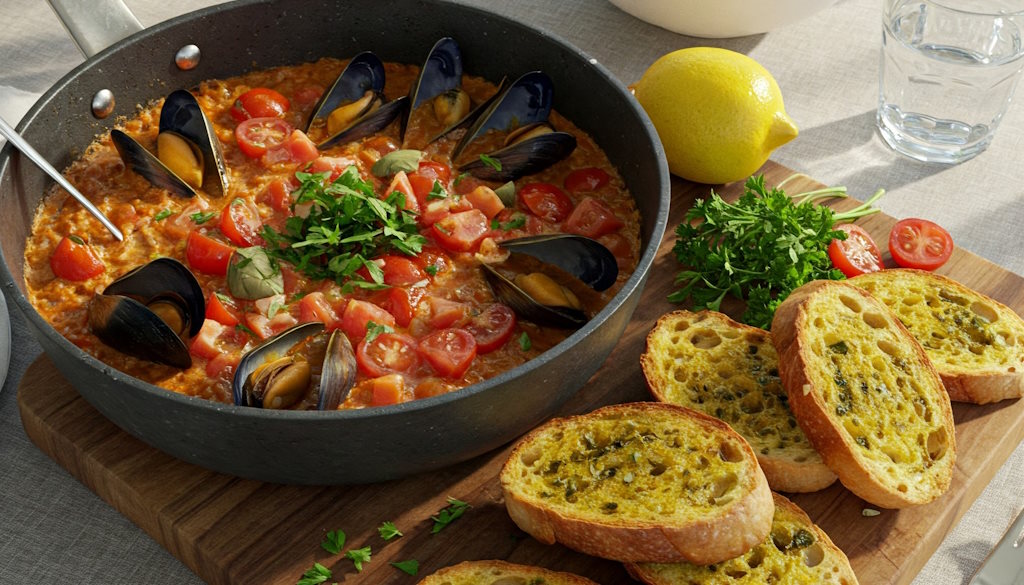 Zuppa di Cozze Mieschmuschelsuppe italienische Art