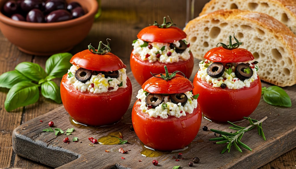 gefüllte Cocktailtomaten mediterran